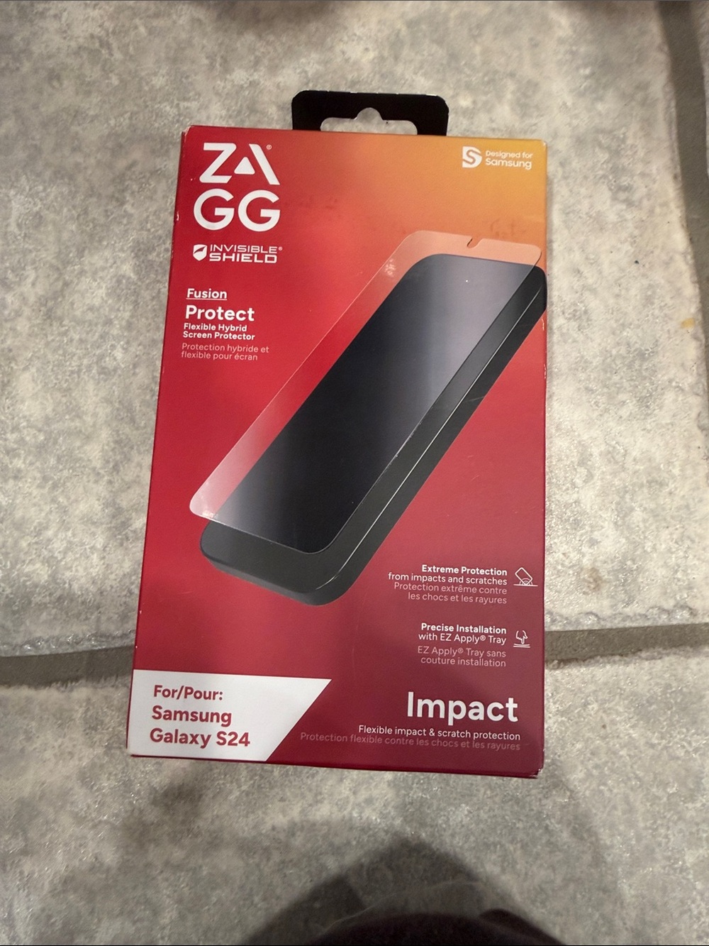 Galaxy S24 Fusion Protect Impact Screen Protector for Samsung ZAGG